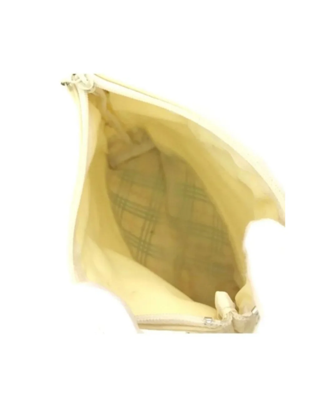 Women's Burberry Beige & Black Plaid Cosmetic Bag One Size